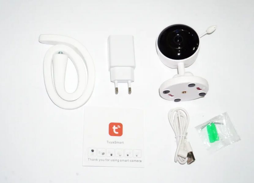 Відеоняня поворотна з гнучким кріпленням Smart WiFi Tuya 07944 фото