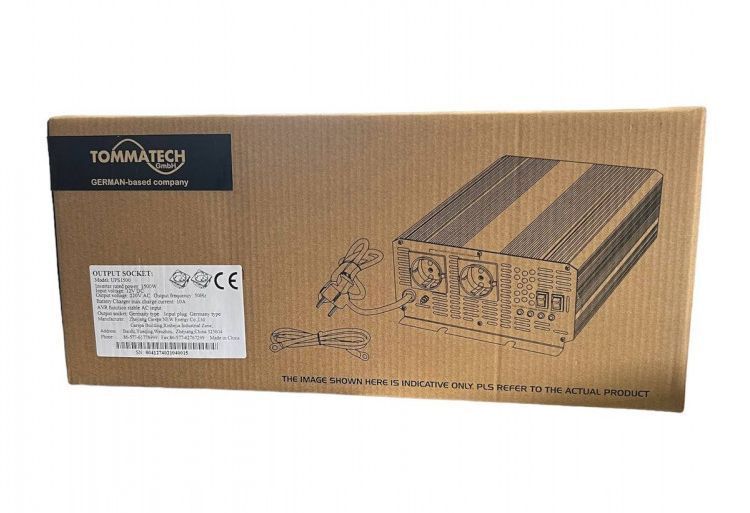 Преобразователь TommaTech C-1500W модифицированная синусоида с зарядкой 15000 фото