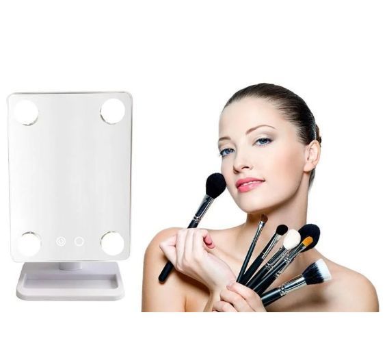 Зеркало косметическое с подсветкой и поворотом 360 Cosmetie mirror 03518 фото