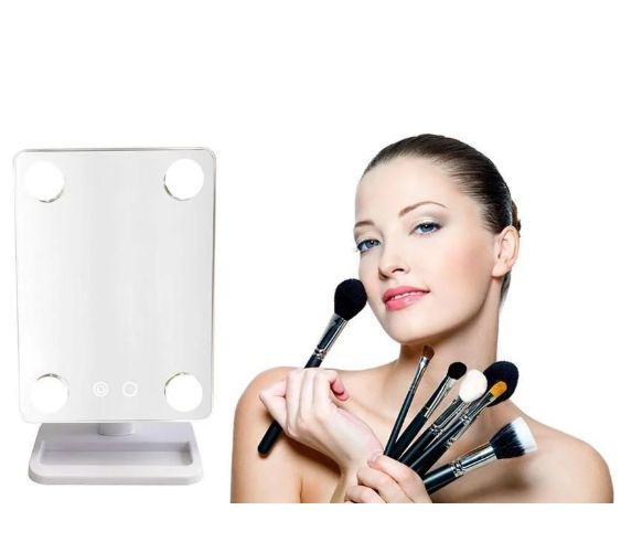 Зеркало косметическое с подсветкой и поворотом 360 Cosmetie mirror 03518 фото