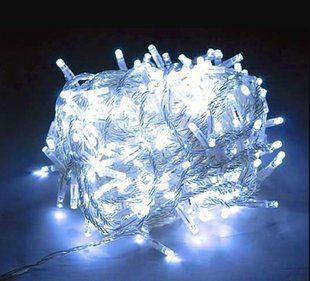 Светодиодная гирлянда 300 LED прозрачный провод 48042 фото