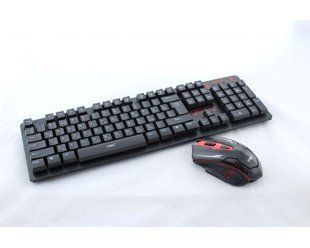 Беспроводная компьютерная Клавиатура UKC HK-6500 KEYBOARD + Мышь 06500 фото