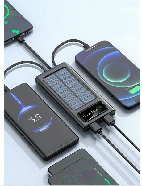 Павербанк на солнечной батарее POWER BANK 20000MAH Solar 08412 фото