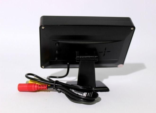 Автомонітор LCD 4.3" для двох камер, монітор автомобільний для камери заднього огляду 01309 фото
