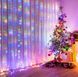Розумна гірлянда штора USB управління з телефону-пульта APP Bluetooth RGB 300LED 3x3м від павербанка 16902 фото 6