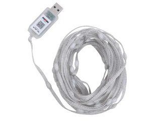 Гирлянда умная нить капля росы RGB Bluetooth с пультом от USB 10 м 100 Led 16900 фото