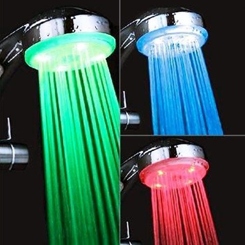 Світлодіодна насадка для душу "Романтика" LED Shower, насадка на душ з підсвічуванням, світлодіодний душ 01838 фото