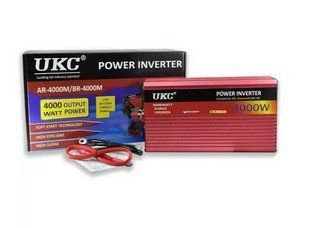 Инвертор UKC AC/DC AR 4000W 12V преобразователь автомобильный напряжения 01254 фото