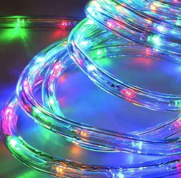 Світлодіодна гірлянда "Трубка" 10m 100LED на сонячній батареї, різнобарвна 38993 фото