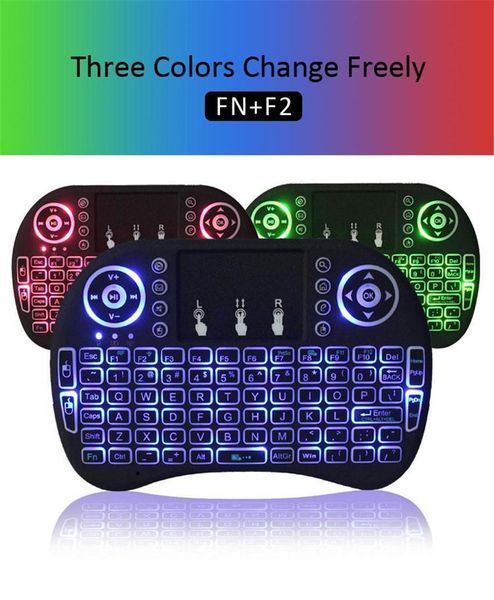 Клавиатура KEYBOARD wireless MWK08/i8 LED touch с подсветкой, светящаяся мини-клавиатура 04467 фото