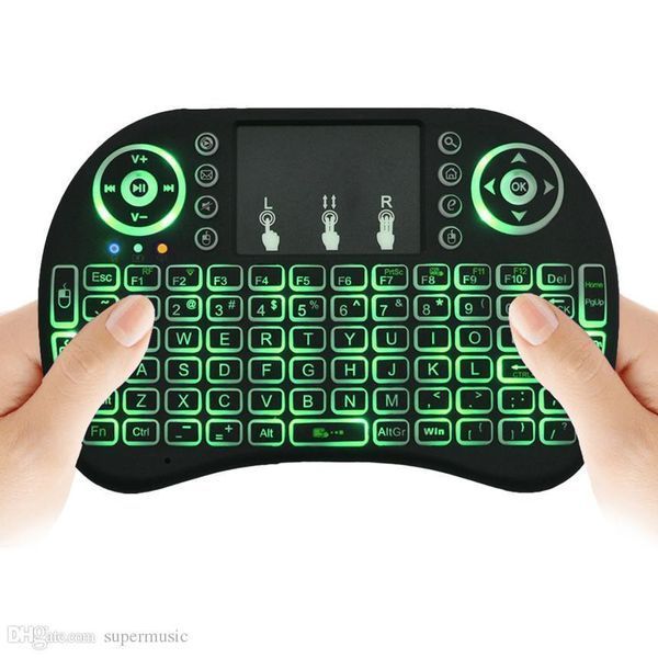 Клавиатура KEYBOARD wireless MWK08/i8 LED touch с подсветкой, светящаяся мини-клавиатура 04467 фото