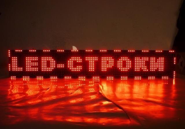 Светодиодная бегущая строка 135*40 Red 03120 фото