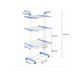 Складна сушарка для білизни Garment rack with wheels 00280 фото 3