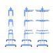 Складна сушарка для білизни Garment rack with wheels 00280 фото 5
